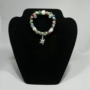 Fashion/handmade multicolor glass bead bracelet